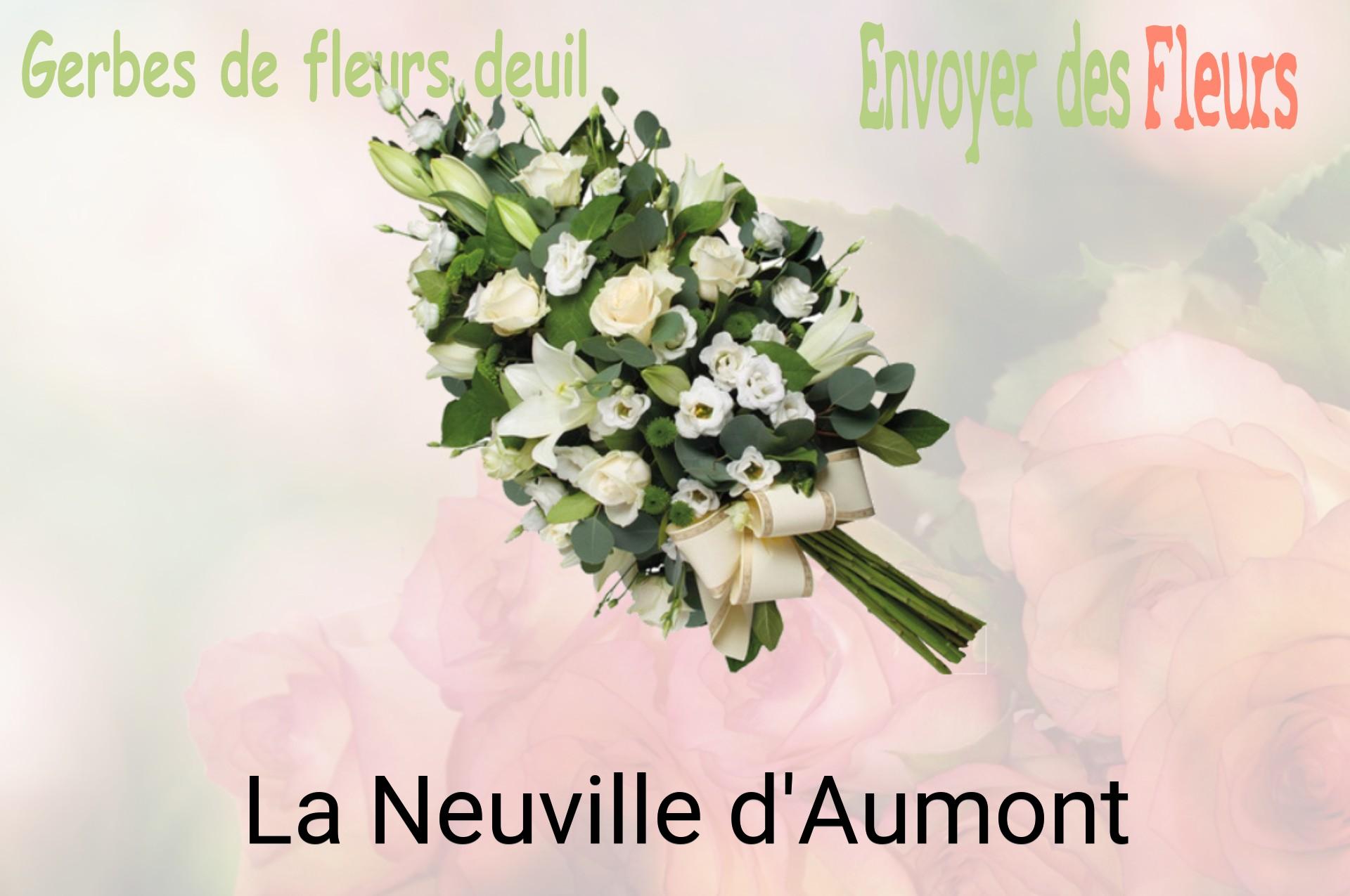 Gerbe de fleurs de deuil livrée à La Neuville-d'Aumont